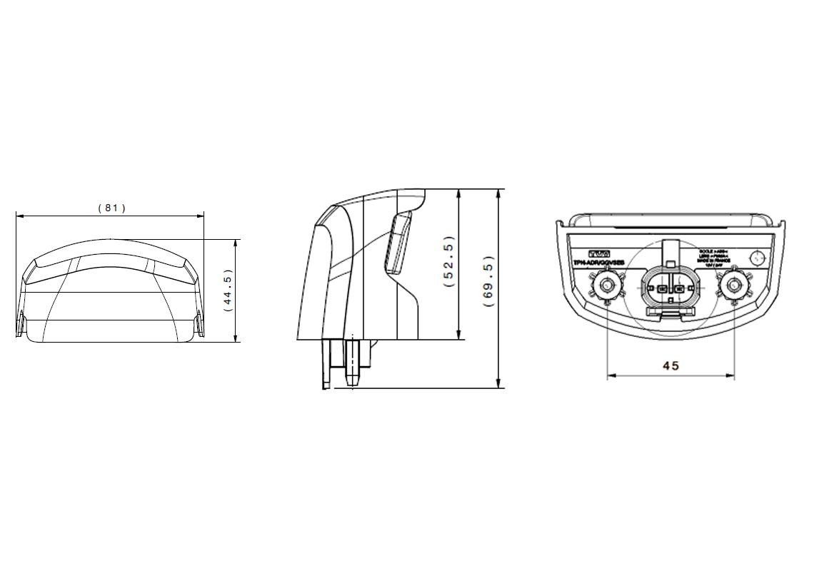 Luce targa LED fissaggio con clip